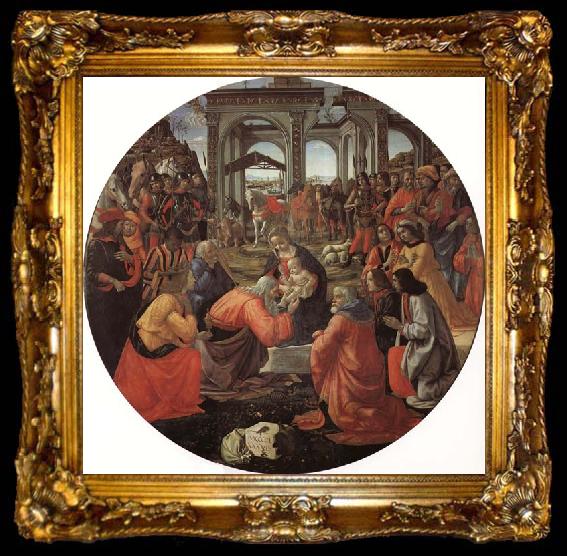 framed  Domenicho Ghirlandaio Anbetung der Konige, ta009-2